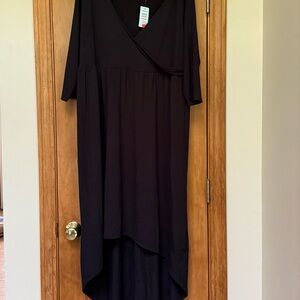 NWT Torrid Size 2x Elegant Black Super Soft Women's Cotton Dress